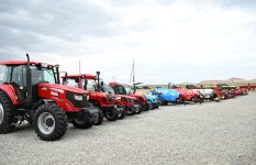 President Ilham Aliyev attends opening of Yevlakh pilot agricultural park (PHOTO)