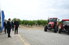 President Ilham Aliyev attends opening of Yevlakh pilot agricultural park (PHOTO)