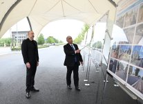 President Ilham Aliyev views work carried out on Baku–Alat–Gazakh–Georgia state border highway (PHOTO)