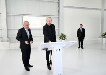 President Ilham Aliyev attends inauguration of sand-free filter water treatment facility in Yevlakh (PHOTO)