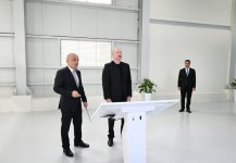 President Ilham Aliyev attends inauguration of sand-free filter water treatment facility in Yevlakh (PHOTO)