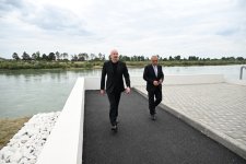 President Ilham Aliyev attends inauguration of sand-free filter water treatment facility in Yevlakh (PHOTO)
