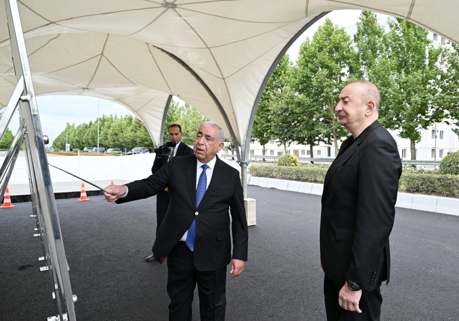 President Ilham Aliyev views work carried out on Baku–Alat–Gazakh–Georgia state border highway (PHOTO)