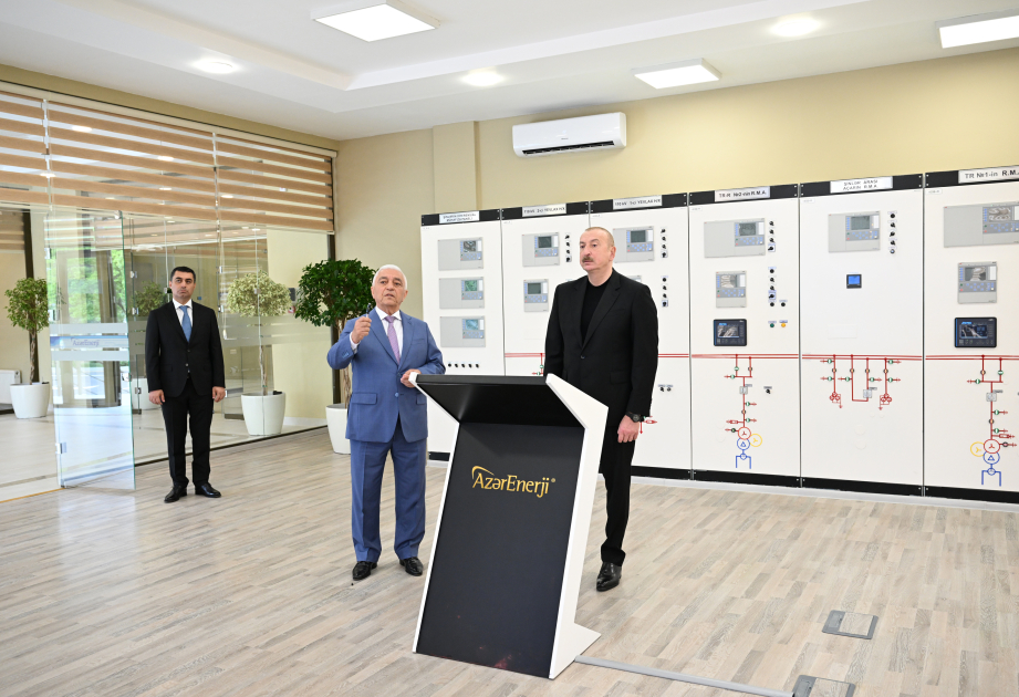 President Ilham Aliyev attends inauguration of “Yevlakh” Junction Substation and Regional Training and Laboratory Center (PHOTO)