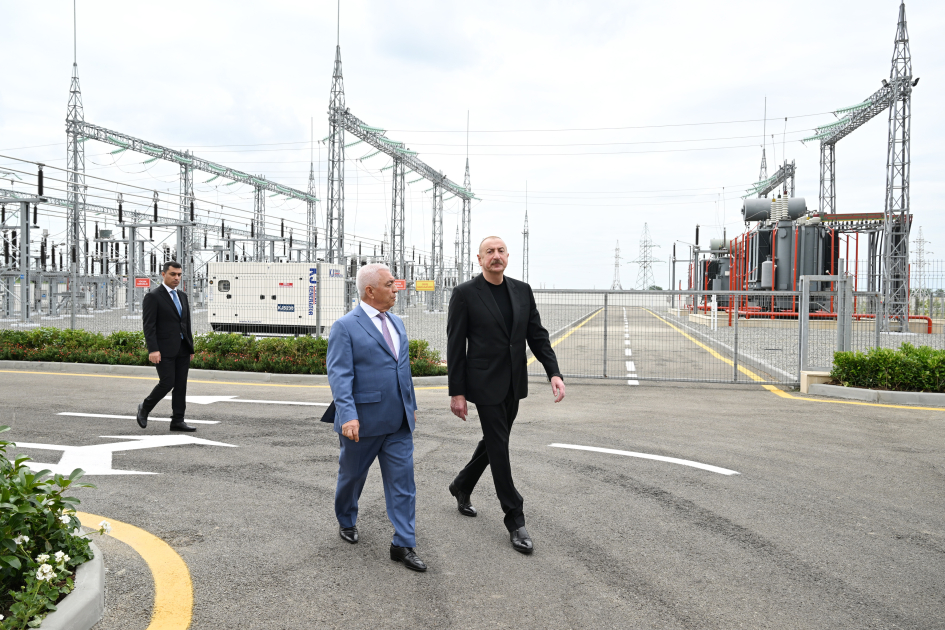 President Ilham Aliyev attends inauguration of “Yevlakh” Junction Substation and Regional Training and Laboratory Center (PHOTO)