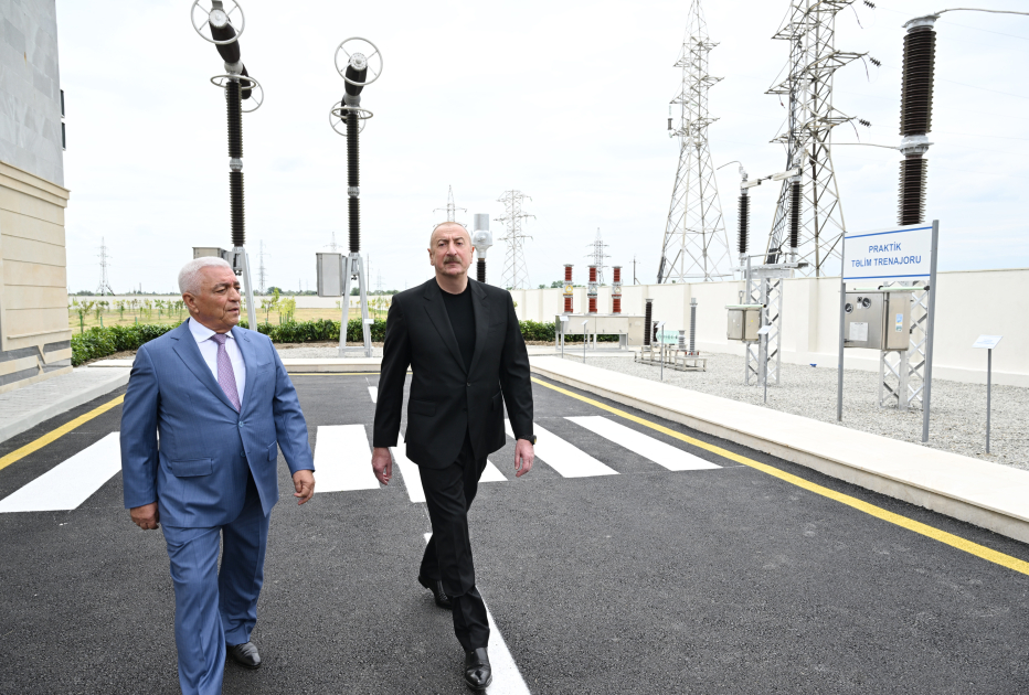 President Ilham Aliyev attends inauguration of “Yevlakh” Junction Substation and Regional Training and Laboratory Center (PHOTO)
