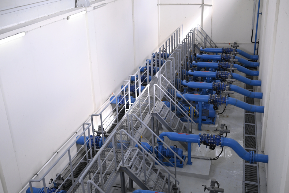 President Ilham Aliyev attends inauguration of sand-free filter water treatment facility in Yevlakh (PHOTO)