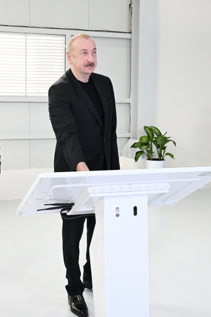 President Ilham Aliyev attends inauguration of sand-free filter water treatment facility in Yevlakh (PHOTO)