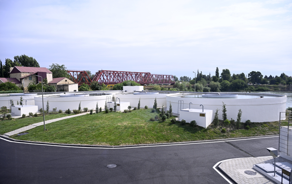 President Ilham Aliyev attends inauguration of sand-free filter water treatment facility in Yevlakh (PHOTO)