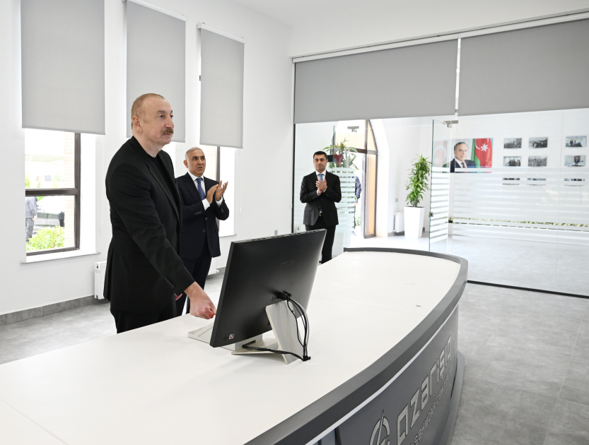 President Ilham Aliyev attends inauguration of Central Aran Regional SCADA Control Center in Yevlakh (PHOTO)