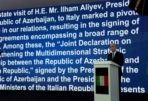 Azerbaijani minister talks up nation's stance of energy cooperation with Italy