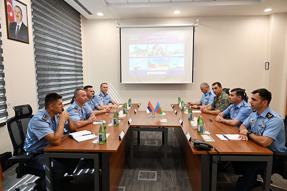 Air Force whizzes from Azerbaijan and Serbia joining forces for face-to-face powwow