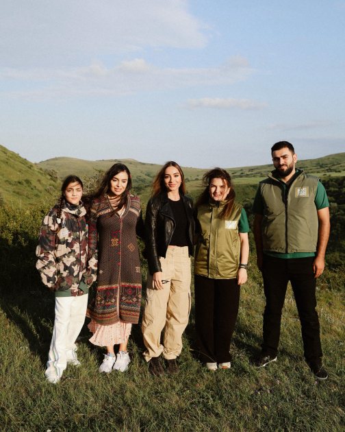 Heydar Aliyev Foundation VP Leyla Aliyeva and Head of Baku Media Center Arzu Aliyeva visit Altiaghaj National Park (PHOTO)