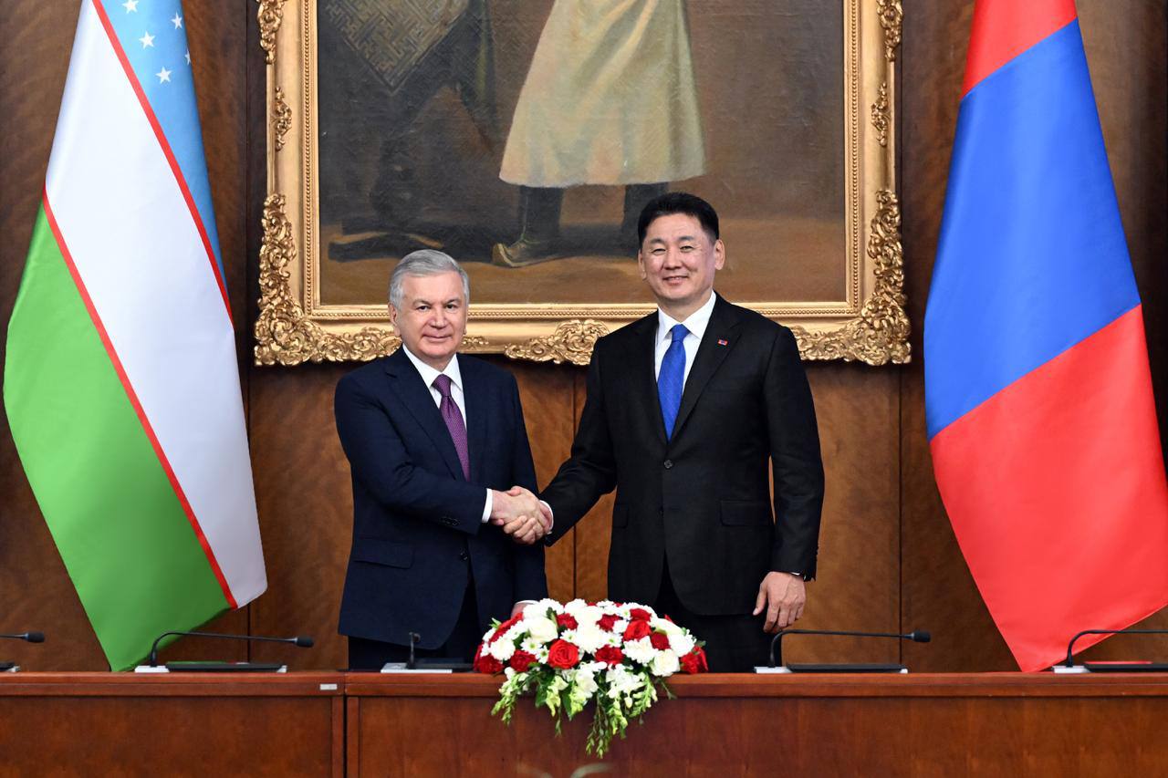 Presidents of Uzbekistan,  Mongolia agree on roadmap to boost economic partnership