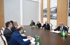 President Ilham Aliyev receives Italian delegation led by Minister for Enterprises and Made in Italy in Mingachevir (PHOTO)
