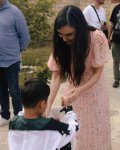 Heydar Aliyev Foundation VP Leyla Aliyeva, Head of Baku Media Center Arzu Aliyeva meet participant of "Young Beekeeper" project in Khizi (PHOTO)