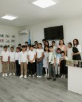 Heydar Aliyev Foundation VP Leyla Aliyeva, Head of the Baku Media Center Arzu Aliyeva participate in opening ceremony of Children’s and Youth Sports and Chess School in Khizi (PHOTO)