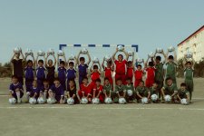 Heydar Aliyev Foundation VP Leyla Aliyeva, Head of the Baku Media Center Arzu Aliyeva participate in opening ceremony of Children’s and Youth Sports and Chess School in Khizi (PHOTO)