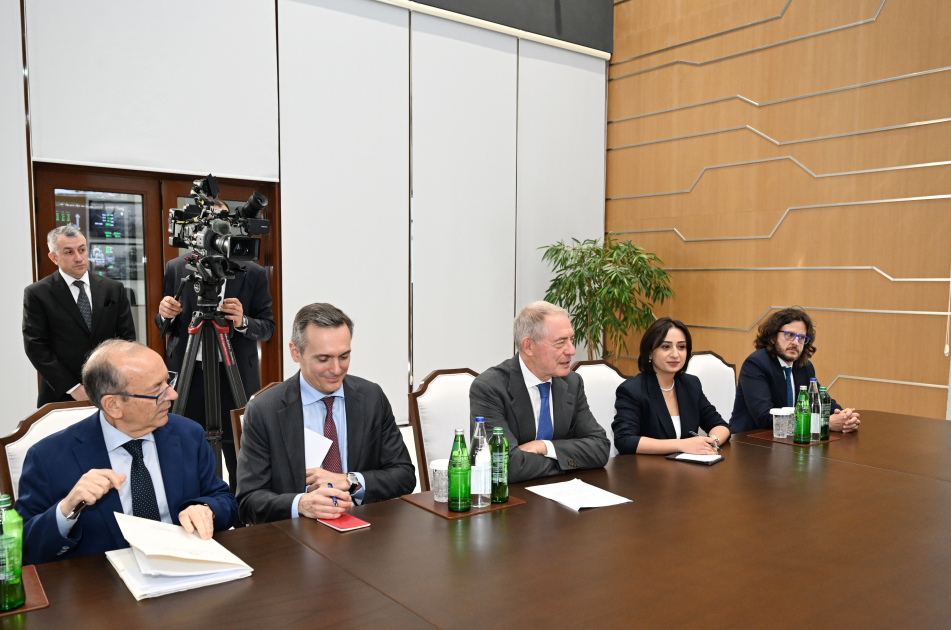 President Ilham Aliyev receives Italian delegation led by Minister for Enterprises and Made in Italy in Mingachevir (PHOTO)