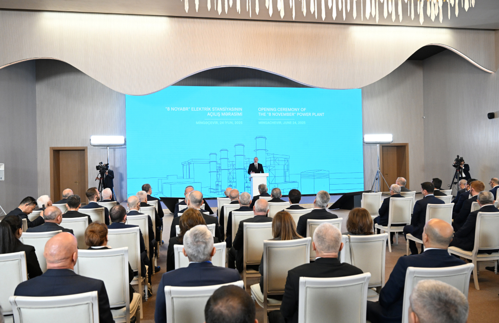 President Ilham Aliyev attends inauguration of “8 November” Power Plant in Mingachevir (PHOTO/VIDEO)