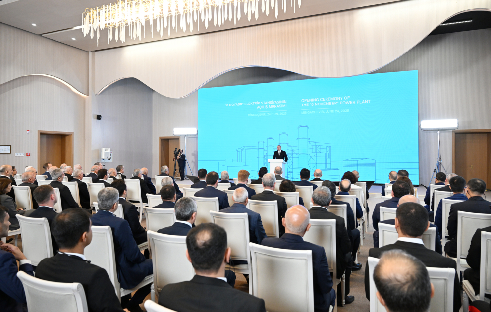 President Ilham Aliyev attends inauguration of “8 November” Power Plant in Mingachevir (PHOTO/VIDEO)