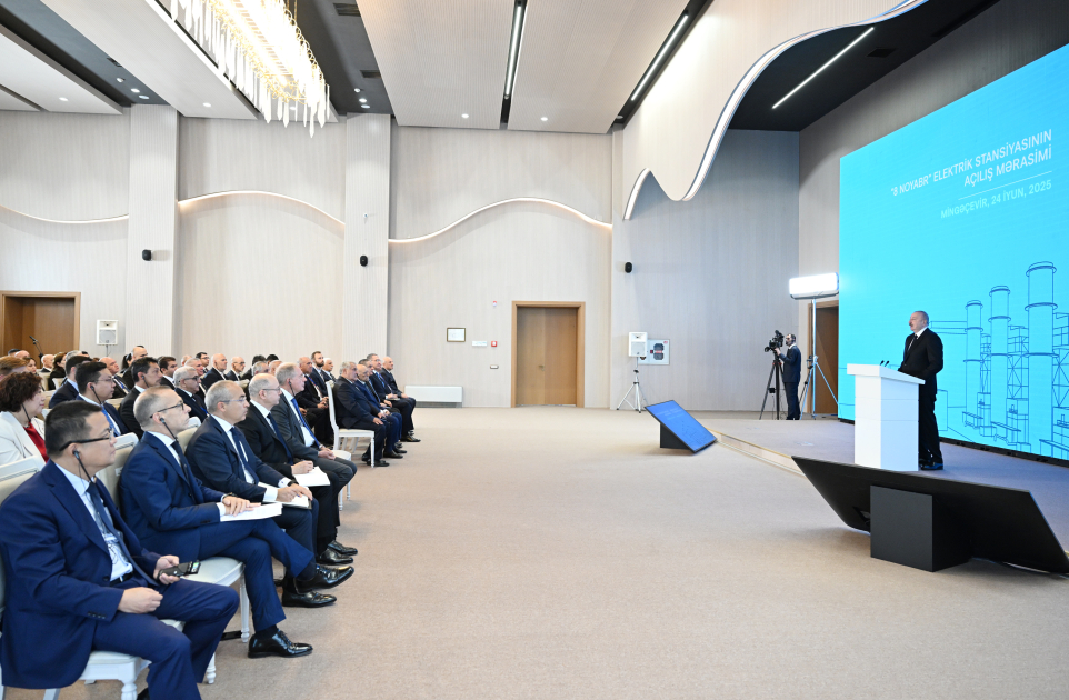 President Ilham Aliyev attends inauguration of “8 November” Power Plant in Mingachevir (PHOTO/VIDEO)