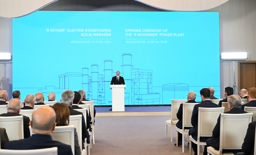 President Ilham Aliyev attends inauguration of “8 November” Power Plant in Mingachevir (PHOTO/VIDEO)