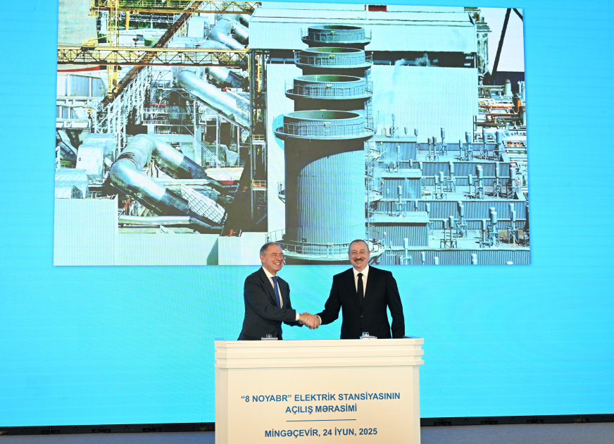 President Ilham Aliyev attends inauguration of “8 November” Power Plant in Mingachevir (PHOTO/VIDEO)