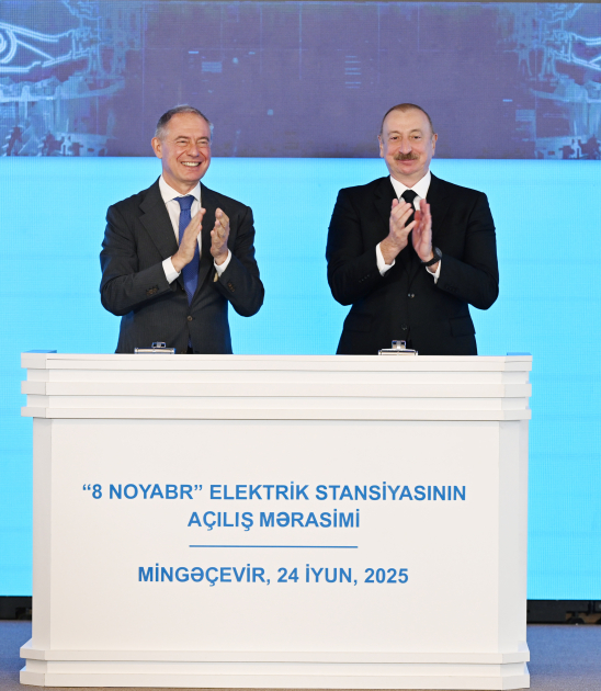 President Ilham Aliyev attends inauguration of “8 November” Power Plant in Mingachevir (PHOTO/VIDEO)