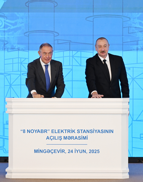 President Ilham Aliyev attends inauguration of “8 November” Power Plant in Mingachevir (PHOTO/VIDEO)