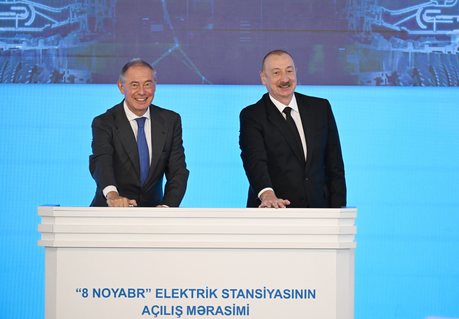 President Ilham Aliyev attends inauguration of “8 November” Power Plant in Mingachevir (PHOTO/VIDEO)