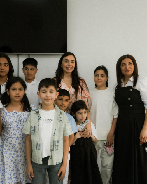 Heydar Aliyev Foundation VP Leyla Aliyeva, Head of the Baku Media Center Arzu Aliyeva participate in opening ceremony of Children’s and Youth Sports and Chess School in Khizi (PHOTO)