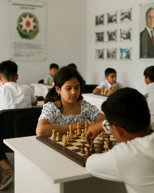 Heydar Aliyev Foundation VP Leyla Aliyeva, Head of the Baku Media Center Arzu Aliyeva participate in opening ceremony of Children’s and Youth Sports and Chess School in Khizi (PHOTO)