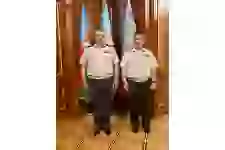 Azerbaijani Defense Minister meets service members receiving high military ranks (PHOTO)