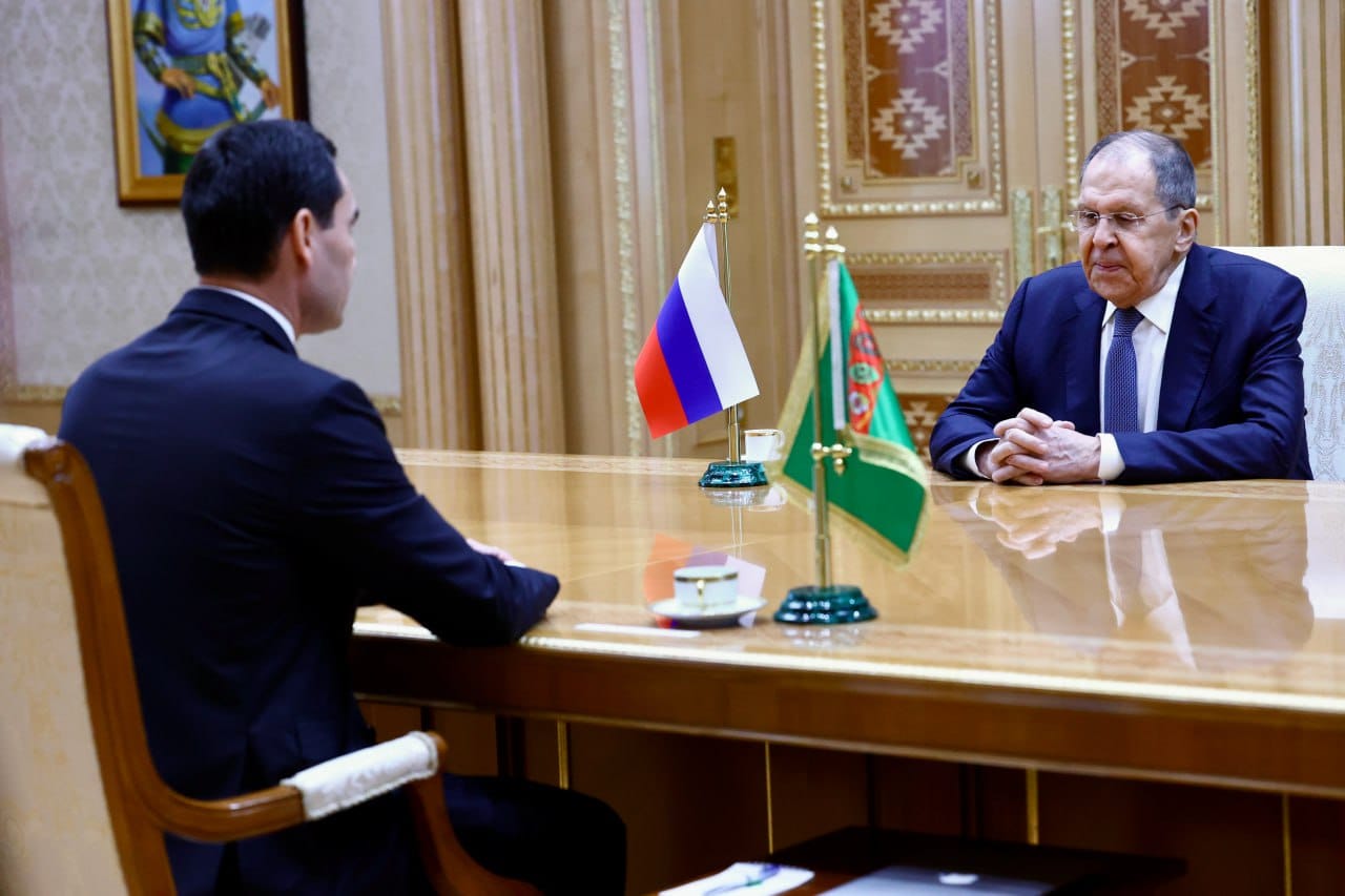 Turkmen president receives Russian FM in Ashgabat