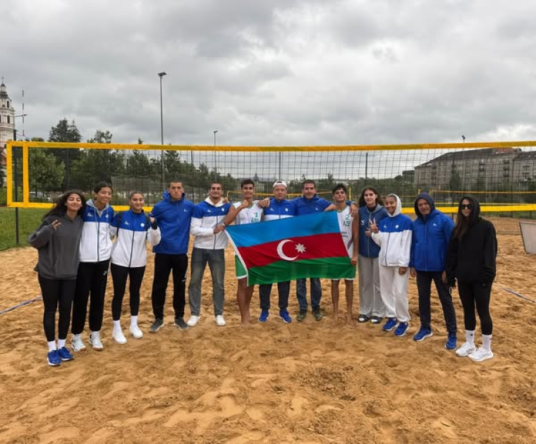 Azerbaijani volleyball players successfully perform in Lithuania