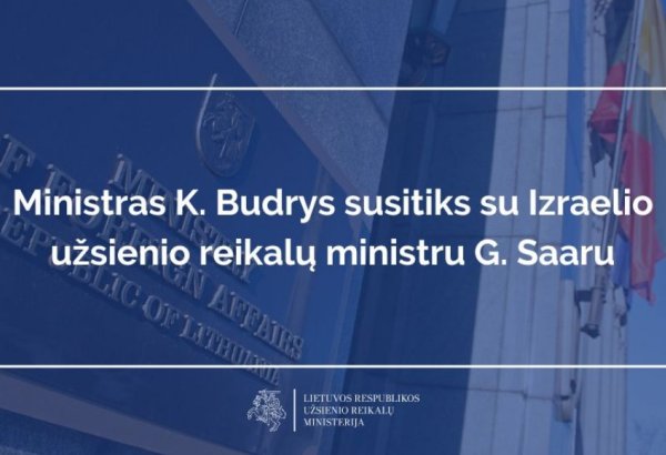 Lithuania to host high-level meeting with Israeli diplomat