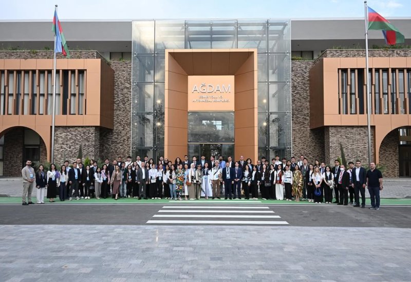 Delegation of ECO Youth Forum participants visits Agdam (PHOTO)