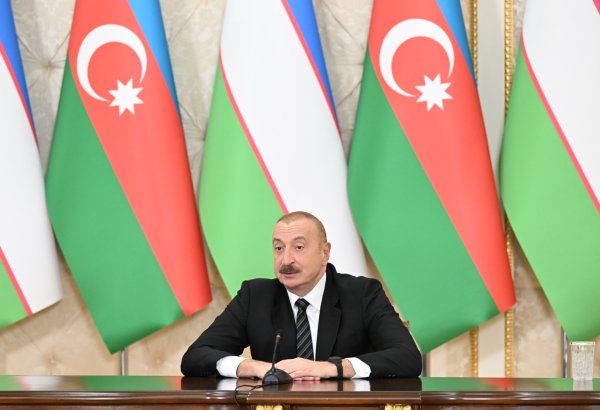 Azerbaijan and Uzbekistan agree to hold regular dialogue and coordinate transport policy with neighboring countries - President Ilham Aliyev