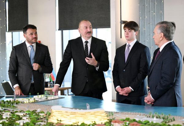 President Ilham Aliyev and President Shavkat Mirziyoyev visit Sea Breeze resort (PHOTO/VIDEO)