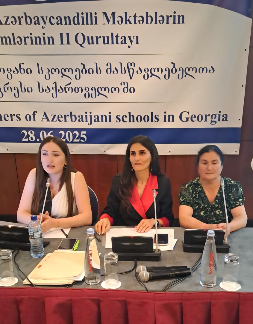 Azerbaijani-speaking school teachers convene for second congress in Georgia (PHOTO)