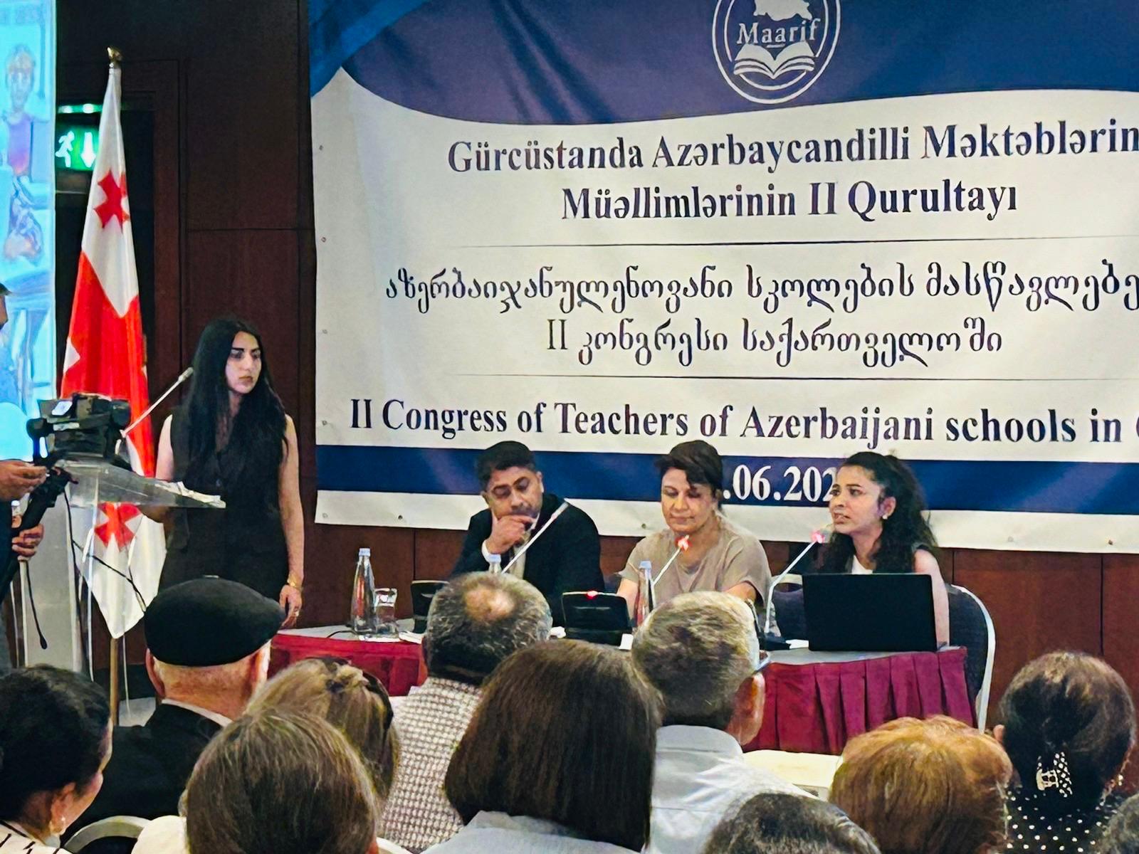 Azerbaijani-speaking school teachers convene for second congress in Georgia (PHOTO)