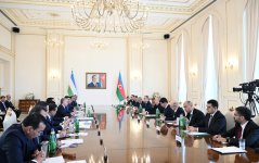 President Ilham Aliyev, President Shavkat Mirziyoyev attend 2nd meeting of Azerbaijan-Uzbekistan Supreme Interstate Council (PHOTO/VIDEO)