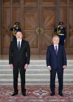 Baku hosts official welcome ceremony for President Shavkat Mirziyoyev (PHOTO/VIDEO)