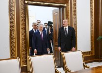 President Ilham Aliyev, President Shavkat Mirziyoyev attend opening of new building of Uzbekistan's Embassy in Baku (PHOTO/VIDEO)
