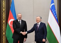President Ilham Aliyev, President Shavkat Mirziyoyev attend opening of new building of Uzbekistan's Embassy in Baku (PHOTO/VIDEO)