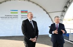 President Ilham Aliyev, President Shavkat Mirziyoyev lay foundation stone for "Uzbekistan" Park in Baku (PHOTO/VIDEO)