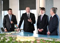 President Ilham Aliyev and President Shavkat Mirziyoyev visit Sea Breeze resort (PHOTO/VIDEO)