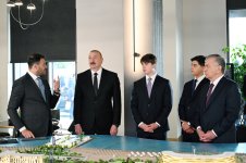 President Ilham Aliyev and President Shavkat Mirziyoyev visit Sea Breeze resort (PHOTO/VIDEO)