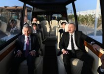 President Ilham Aliyev and President Shavkat Mirziyoyev visit Sea Breeze resort (PHOTO/VIDEO)